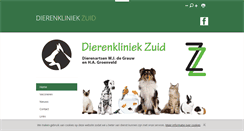 Desktop Screenshot of dierenkliniekzuid.nl