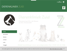 Tablet Screenshot of dierenkliniekzuid.nl